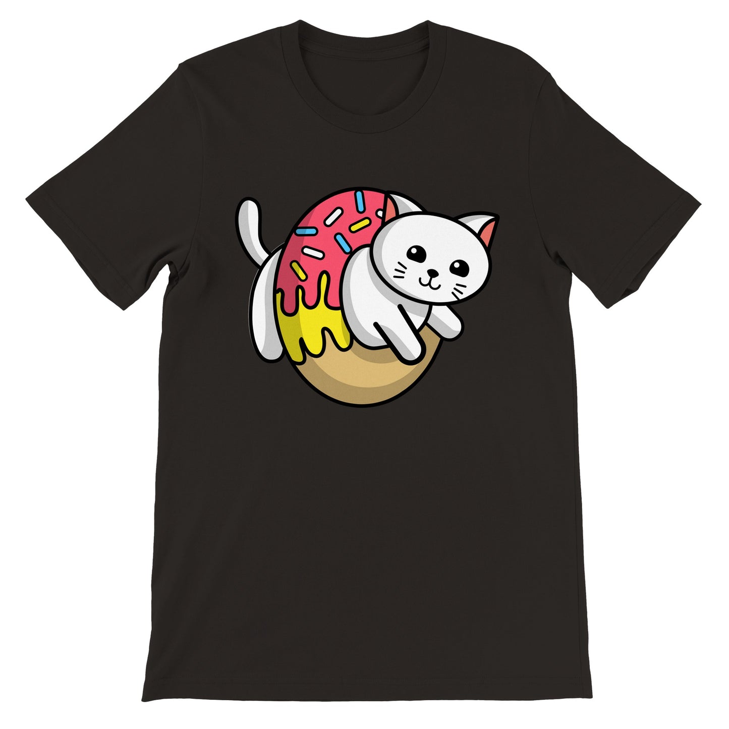 Cat Donut Unisex Crewneck T-shirt