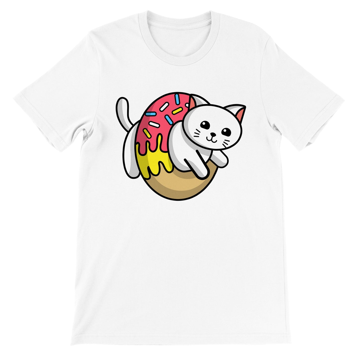 Cat Donut Unisex Crewneck T-shirt